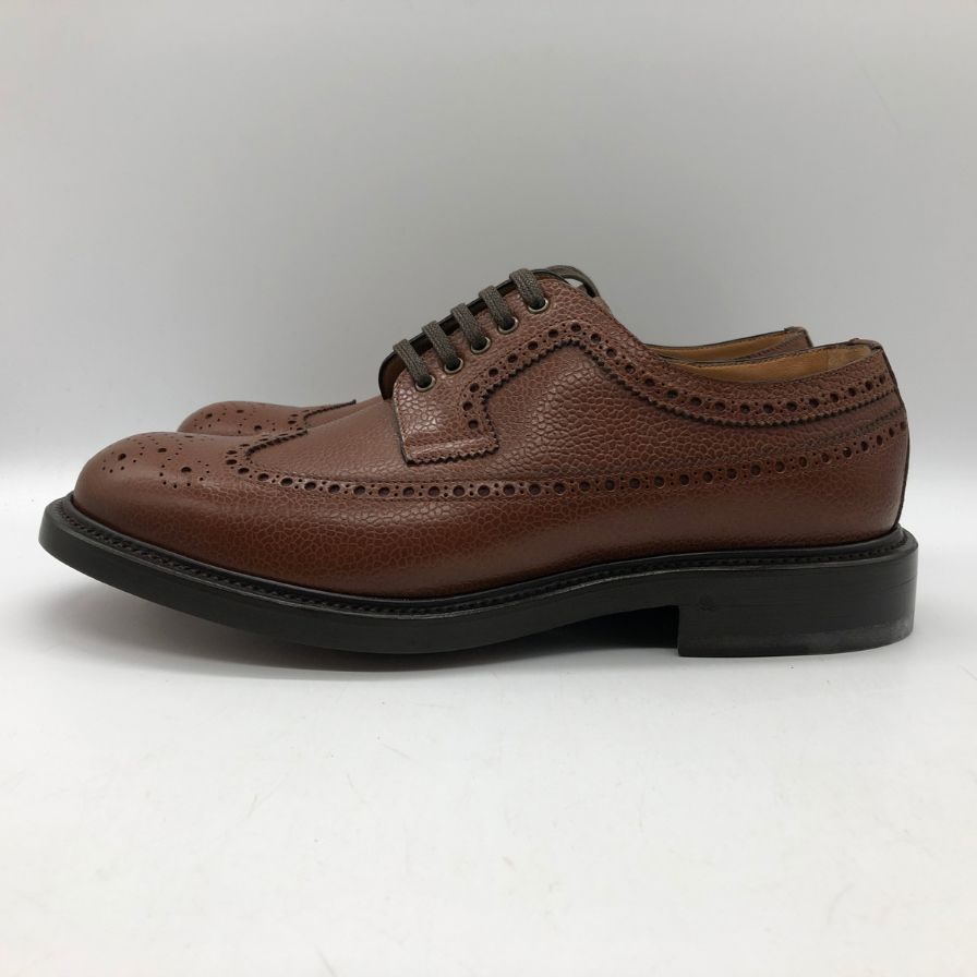 オキーフ レザーシューズ フルブローグ グレインレザー ブラウン メンズ サイズ6 O'KEEFFE 約25.0cm【AFD13】