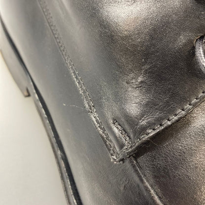 バーニーズニューヨーク ブーツ Uチップ ブラック メンズ サイズ40 BARNEYS NEW YORK 約25.0cm【AFC47】