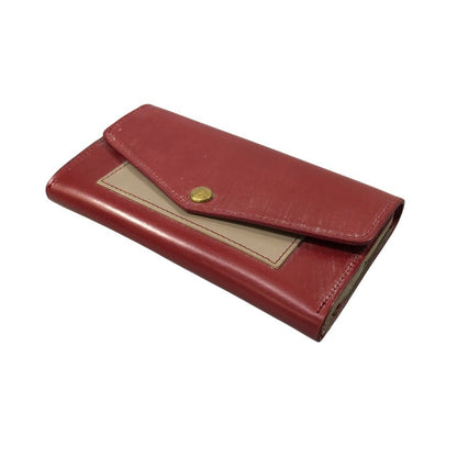 グレンロイヤル 長財布 三つ折り財布 フラップ ブライドルレザー ボルドー GLENROYAL【AFI1】
