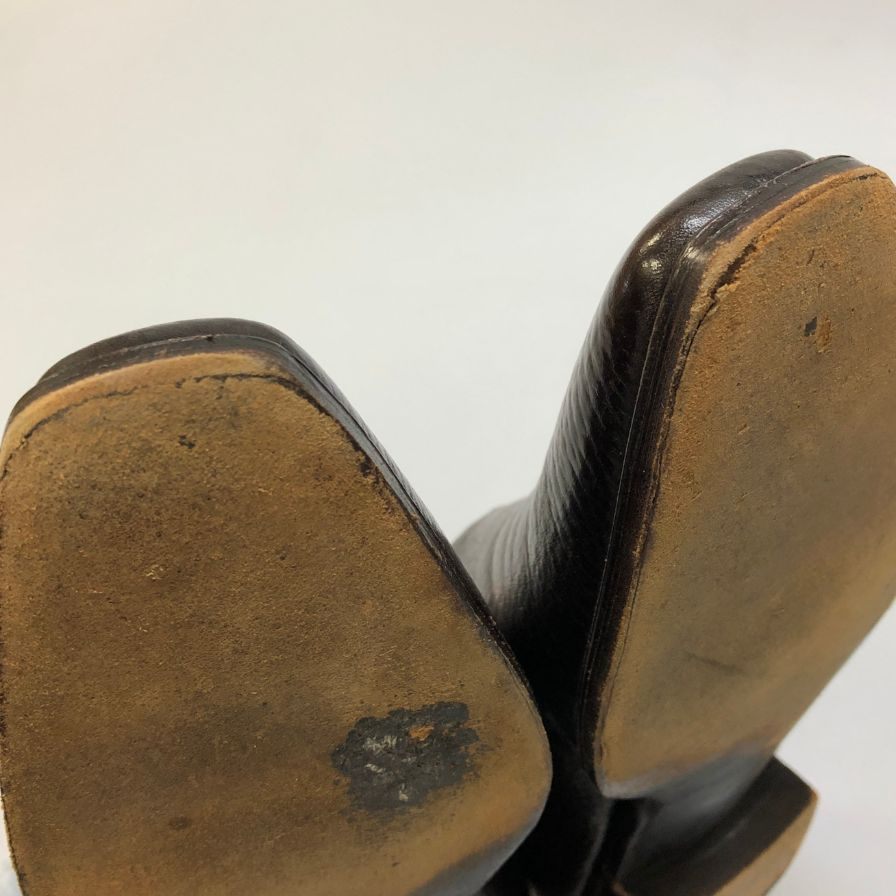 ガジアーノ&ガーリング レザーシューズ サイドエラスティック メンズ ブラウン サイズ8.5 GAZIANO&GIRLING 約27.0cm【AFC30】