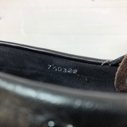 パラブーツ シップス デッキシューズ バース シボ革 バイカラー 2トーン ブラック メンズ サイズUK7.5 PARA BOOT BARTH 約26.0cm【AFC41】