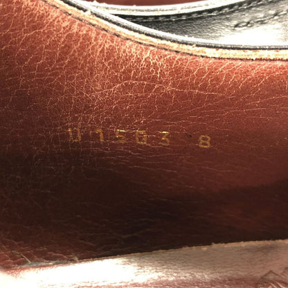 ユニオンインペリアル レザーシューズ Uチップ 日本製 メンズ サイズ8 ブラック UNIONIMPERIAL 約26.5cm【AFC29】