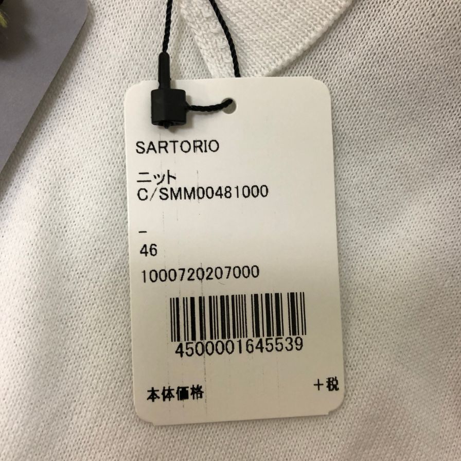 新品同様◆サルトリオ ポロシャツ メンズ 46 ホワイト Sartorio 【AFB38】