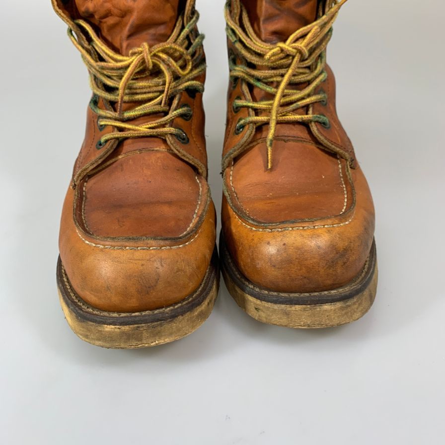 レッドウィング 877 97年製 8インチ クラシックモックトゥブーツ ブラウン メンズ サイズ9D REDWING 約27.0cm【YB2】