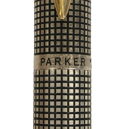 パーカー 万年筆 スターリングシルバー シズレ ペン先14K 格子柄 PARKER【AFI15】