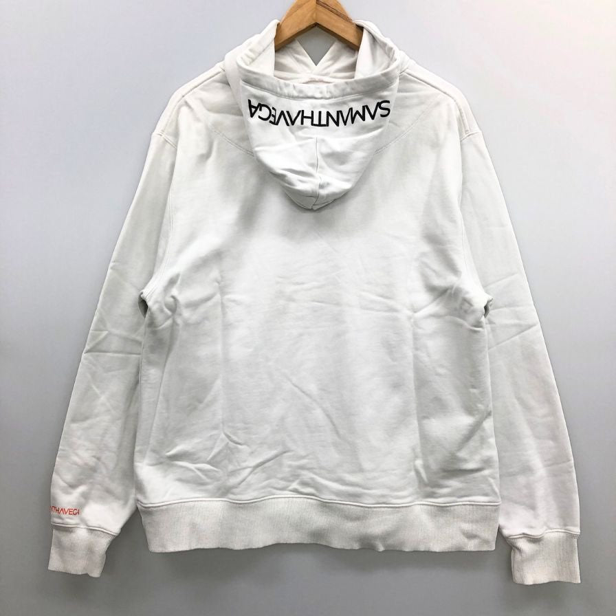 美品◆サマンサベガ プルオーバーパーカー Casper ホワイト レディース サイズフリー Samantha Vega 【AFB24】