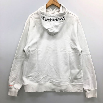 美品◆サマンサベガ プルオーバーパーカー Casper ホワイト レディース サイズフリー Samantha Vega 【AFB24】