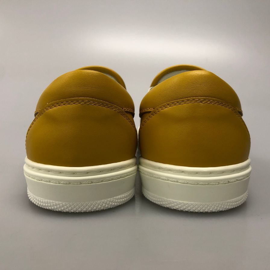 ジミーチュウ スリッポン スニーカー イエロー エンボス サイズ40 メンズ JIMMY CHOO 約25.0cm【AFD12】