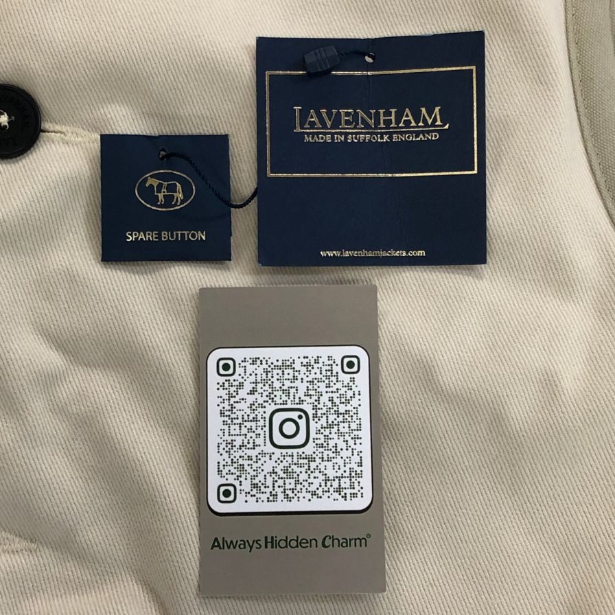 極美品◆ラベンハム キルティングべスト SLJ4038 イギリス製 ホワイト サイズ38・M LAVENHAM 【AFB2】