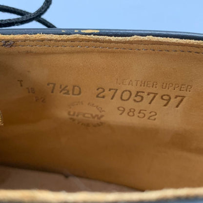 レッドウィング チャッカブーツ 9852 アイリッシュセッター 復刻犬タグ メンズ ブラック サイズ7ハーフ D RED WING 約26.0cm【AFC45】