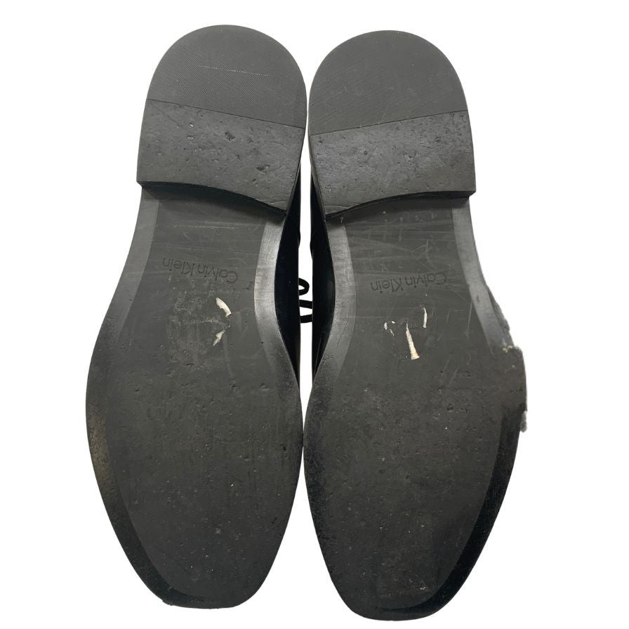 カルバンクライン レザーブーツ プレーントゥ ブラック メンズ サイズUS11 Calvin Klein 約29.0cm【AFC46】