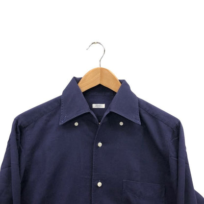 極美品◆バルバ 長袖シャツ ネイビー サイズ40 メンズ BARBA 【AFB45】