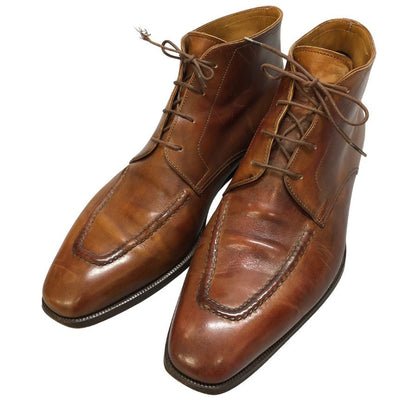 ベルルッティ Uチップ チャッカブーツ 032 602 メンズ ブラウン サイズ 8ハーフ Berluti 約26.5cm【AFC41】