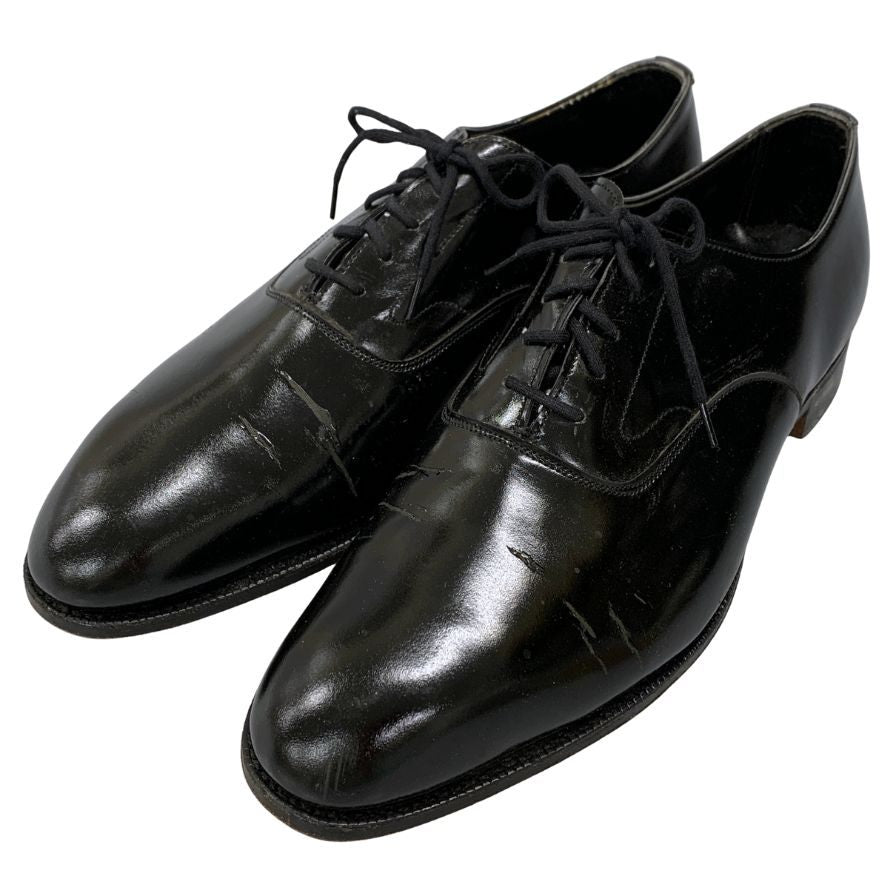 ブルックスブラザーズ  レザーシューズ 911 エナメル 905  プレーントゥ 内羽根 メンズ サイズ41D  ブラック BROOKS BROTHERS 約26.0cm【AFC34】
