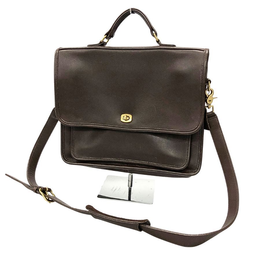 コーチ ブリーフケース  オールドコーチ 2WAY レザー ブラウン COACH【AFE10】