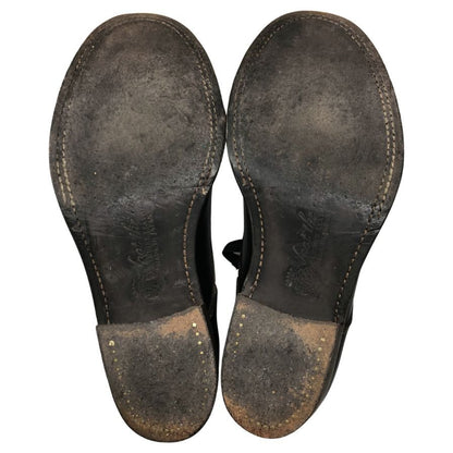 フット ザ コーチャー レースアップブーツ サイズ8 ブラック レザー  foot the coacher ブーツ 約26.0cm【LA】【中古】