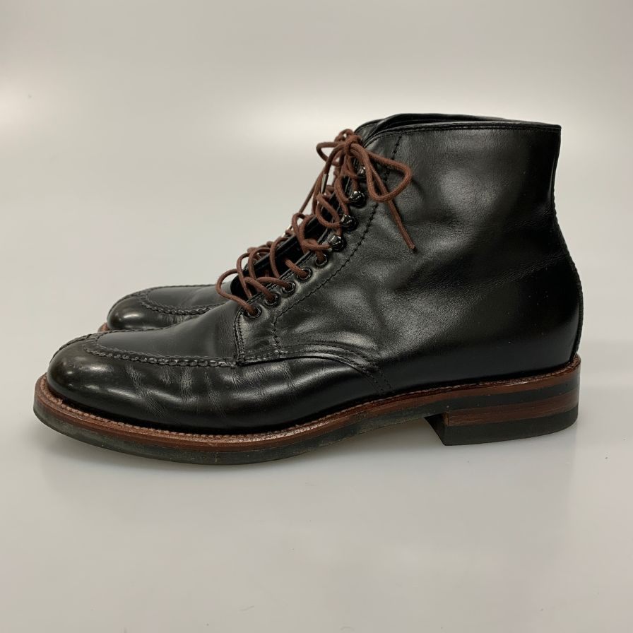 オールデン タンカーブーツ 45450 MUSEUM ARK別注 カーフ ブラック サイズ8 Alden ブーツ 約26.0cm【LA】【中古】