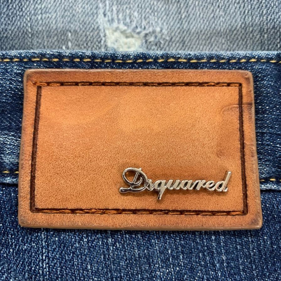ディースクエアード デニムパンツ cool girl jean エイジング加工 コットン ポリウレタン サイズ40 レディース ブルー DSQUARED2 【AFB41】