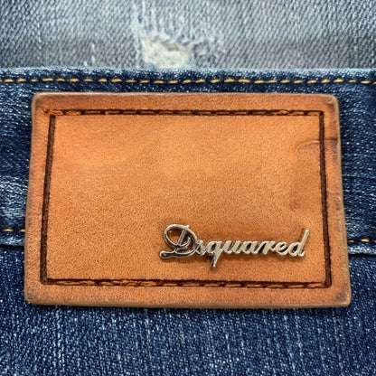 ディースクエアード デニムパンツ cool girl jean エイジング加工 コットン ポリウレタン サイズ40 レディース ブルー DSQUARED2 【AFB41】
