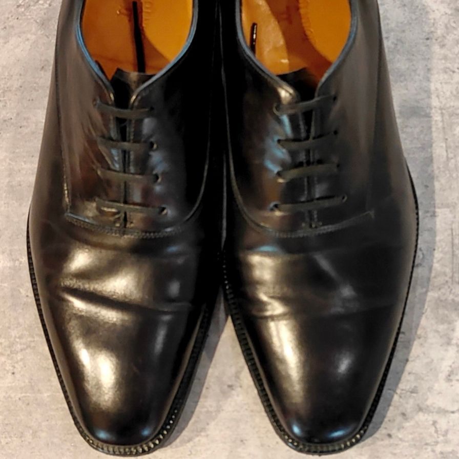ジョンロブ レザーシューズ ベケッツ ストレートチップ カーフ 8000ラスト ブラック メンズ サイズ UK6.5E JOHN LOBB BECKETTS ビジネスシューズ 約25.0cm【LA】【中古】
