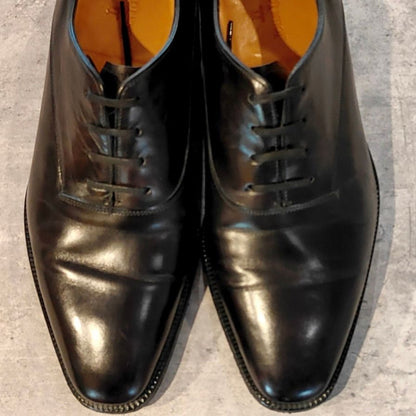 ジョンロブ レザーシューズ ベケッツ ストレートチップ カーフ 8000ラスト ブラック メンズ サイズ UK6.5E JOHN LOBB BECKETTS ビジネスシューズ 約25.0cm【LA】【中古】