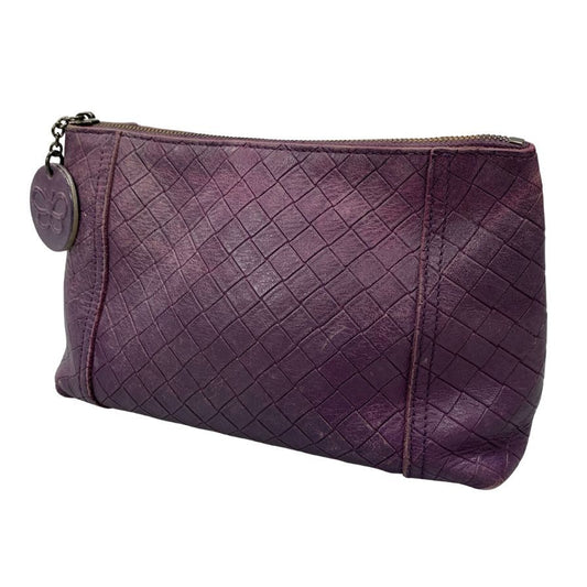 ボッテガヴェネタ ポーチ イントレチャート レディース パープル BOTTEGA VENETA