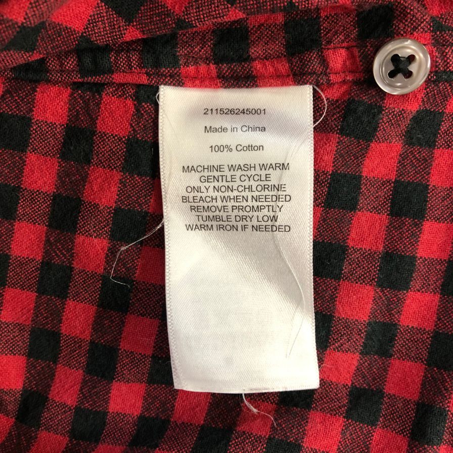 美品◆ポロ ラルフローレン 長袖シャツ チェック スナップボタン レッド サイズM メンズ POLO RALPH LAUREN 【AFB12】