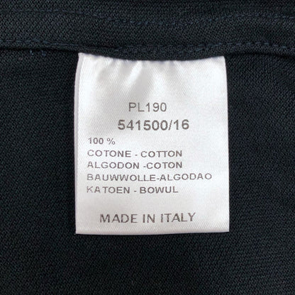 新品同様◆ギ ローバー 長袖 カッタウェイカラー シャツ 鹿の子 PL190 XL ブラック GUY ROVERj 【AFB1】