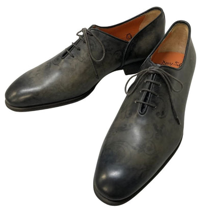 サントーニ  リーフデザイン 14774 61  ドレスシューズ メンズ グレー系 サイズ5.5 Santoni 約24.5cm【AFC44-2】