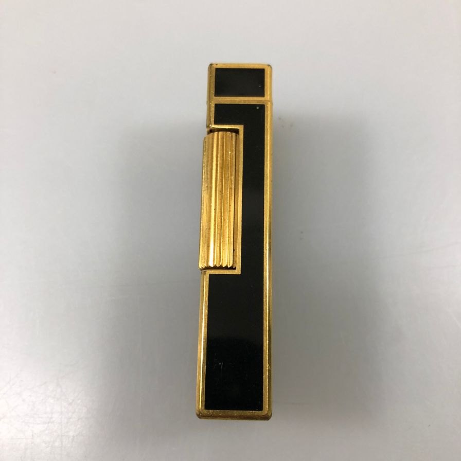 ダンヒル ガスライター ローラー式 ゴールド＆ ブラック  dunhill【AFB55】【中古】
