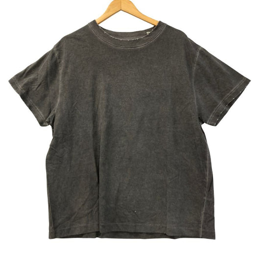 美品◆オフホワイト 半袖Tシャツ ダメージ加工 グレー系 メンズ サイズM OFF WHITE 【AFB3】