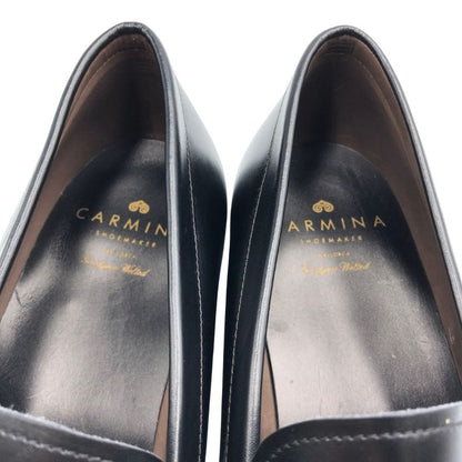 カルミナ コインローファー 80142 ブラック サイズ8 メンズ ボックス カーフ レザー 革靴 黒 CARMINA BOX CALF ローファー 約26.5cm【LA】【中古】