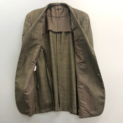 中古◆ジョルジオアルマーニ ジャケット グレンチェック グレー系 サイズ50 Giorgio Armani 【AFA15】