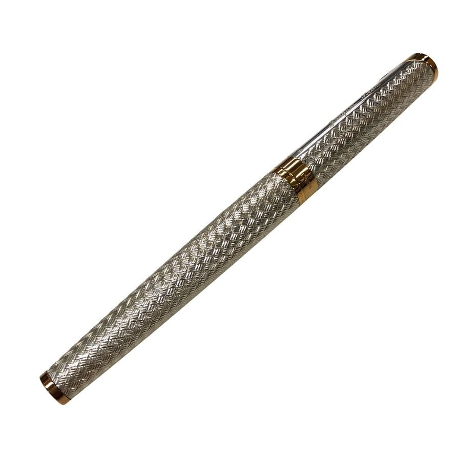 ウォーターマン 万年筆 シルバー×ゴールド ペン先18K750 F字 WATERMAN【AFI18-2】