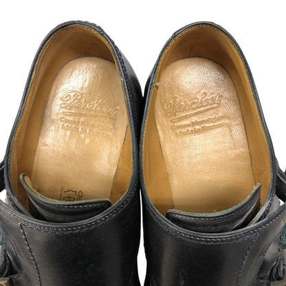 パラブーツ レザーシューズ ダブルモンク ウィリアム カーフ メンズ サイズUK8 ブラック Paraboot WILLIAM ビジネスシューズ 約26.5cm【LA】【中古】