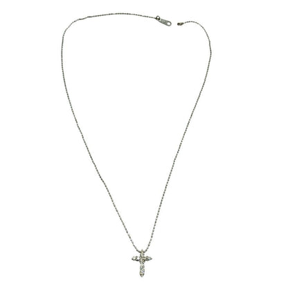 K18WG ネックレス 総重量1.63g ダイヤ0.2ct【AFI13】【中古】