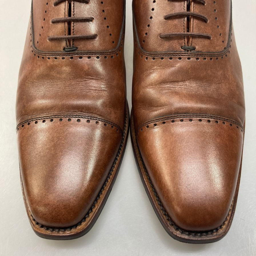 スコッチグレイン ベルオム 756 レザーシューズ ブラウン 25.5cm SCOTCH GRAIN 約25.5cm【AFC40】