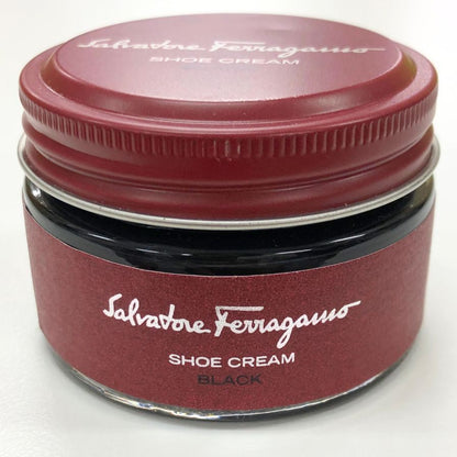 サルヴァトーレ フェラガモ クリーム 補色 靴磨き シュー クリーム ブラック 55g Salvatore Ferragamo Shoe CREAM【AFI15】【中古】