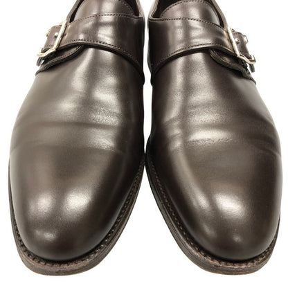 ジョンロブ シングルモンクシューズ KENTON 8695ラスト カーフ ダークブラウン メンズ 5.5E JOHN ROBB ビジネスシューズ 約24.0cm【LA】【中古】