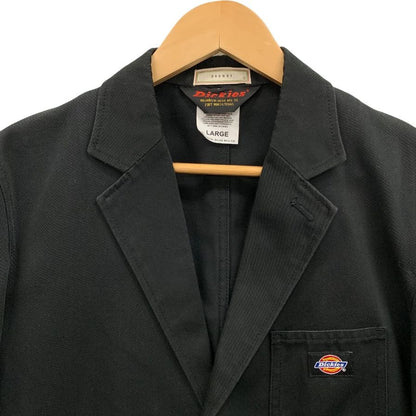 中古◆ブラウニー×ディッキーズ 2Bテーラードジャケット ブラック メンズ Lサイズ BROWNY × Dickies 【AFB32】