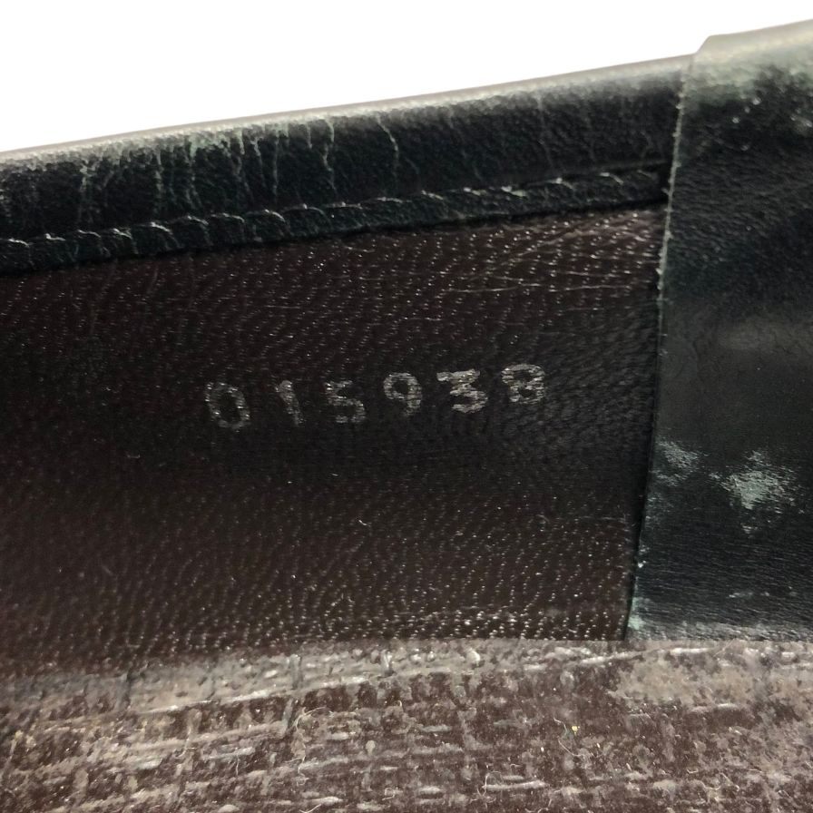 グッチ ビットローファー 015938 サイズ39.5 メンズ ブラック GUCCI 約24.0cm【AFC28】