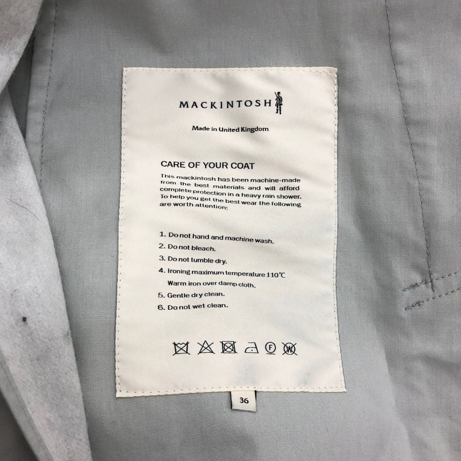 中古◆マッキントッシュ ショート丈 ステンカラーコート サイズ36  Macintosh 【AFB4】