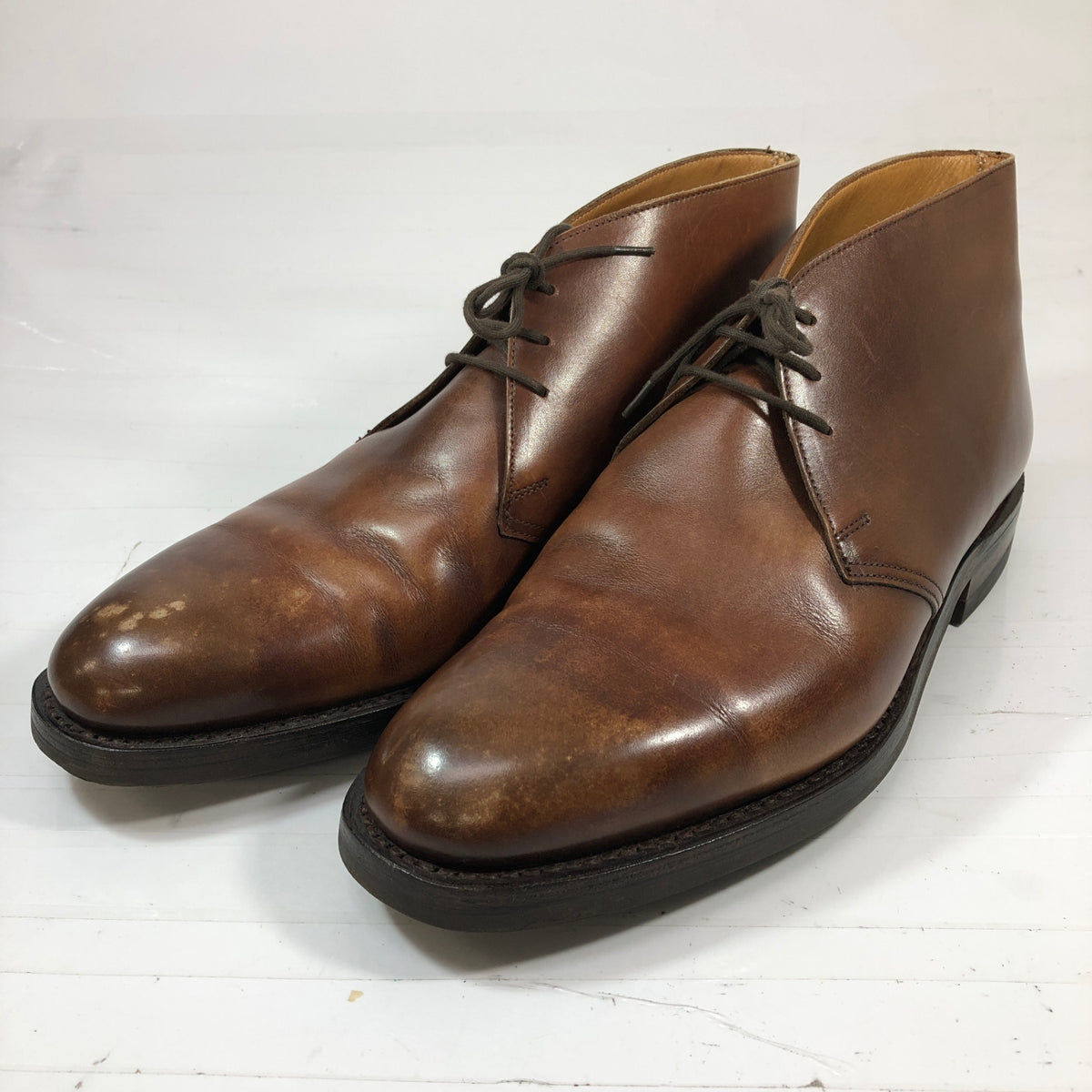 クロケット&ジョーンズ チャッカブーツ チルターン ブラウン メンズ サイズUK8.5E CROCKETT&JONES CHILTERN 約27.0cm【ACF47】