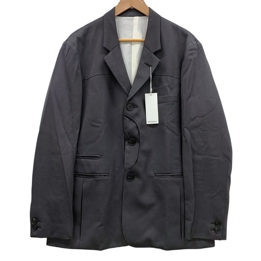 新品同様◆マツフジ 23AW テーラードジャケット ウール チャコール メンズ サイズ2 M233- 0102 MATSUFUJI 【AFB36】