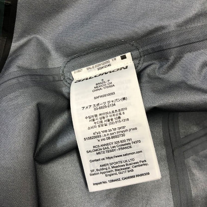 新品同様◆サロモン LC2638200  スノージャケット グリーン ブラック サイズS メンズ SALOMON 【AFB41】