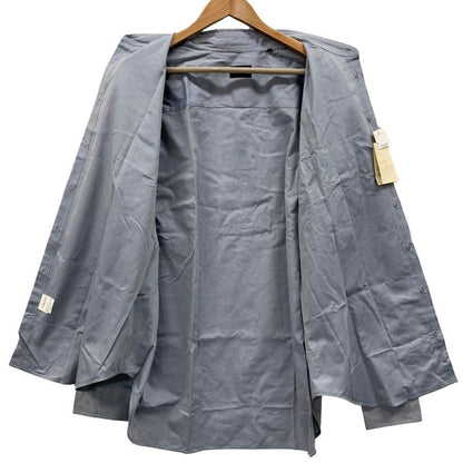 新品同様◆ジョルジオ アルマーニ 長袖シャツ グレー コットン サイズ45 GIORGIO ARMANI 【AFB14】