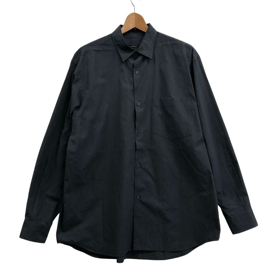 極美品◆コモリ 26AW コモリシャツ ネイビー メンズ サイズ2 E03-02001 COMOLI 【AFB13】