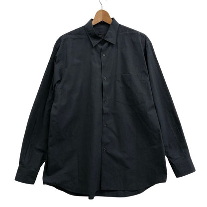 極美品◆コモリ 26AW コモリシャツ ネイビー メンズ サイズ2 E03-02001 COMOLI 【AFB13】
