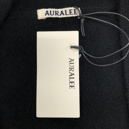 極美品◆オーラリー カーディガン ニット サイズ3 ブラック メンズ AURALEE 【AFB6】