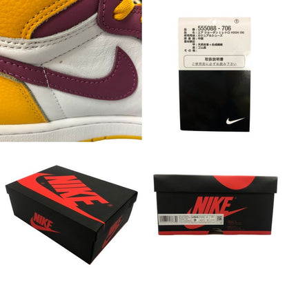 ナイキ スニーカー エアジョーダン1 ハイ OG ブラザーフッド 555088-706 メンズ サイズ27cm Nike Air Jordan 1 High OG Brotherhood 約27.0cm【AFD4】